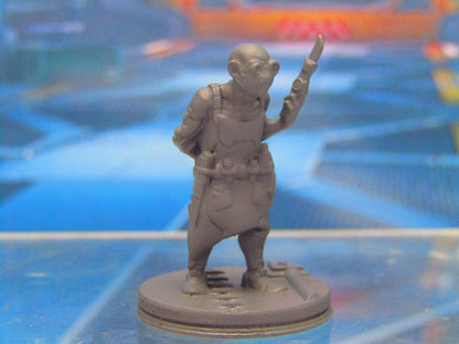 Cyber Punk Post Apocalypse Dystopian Cyber Doctor Mini Miniature 3D Printed