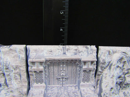 5pc Dwarven Underground City Modular Cliff Scatter Terrain Scenery 3D Printed