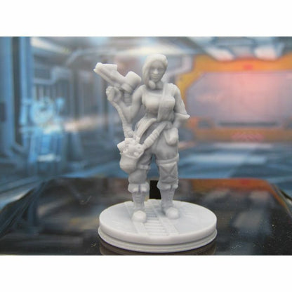 Lot of 6 Space Crew Mini Miniature Figure Scenery Terrain 3D Printed Model