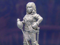 
              Human Pirate Crewwoman First Mate Mini Miniature Figure 3D Printed Model 28/32mm
            