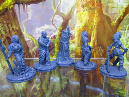Lot of Tribal Jungle Warrior Tribe Party Mini Miniature Figure 3D Printed Model
