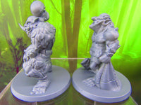 
              Large Female / Male Troll Pair Mini Miniatures 3D Printed Resin Model Figure
            