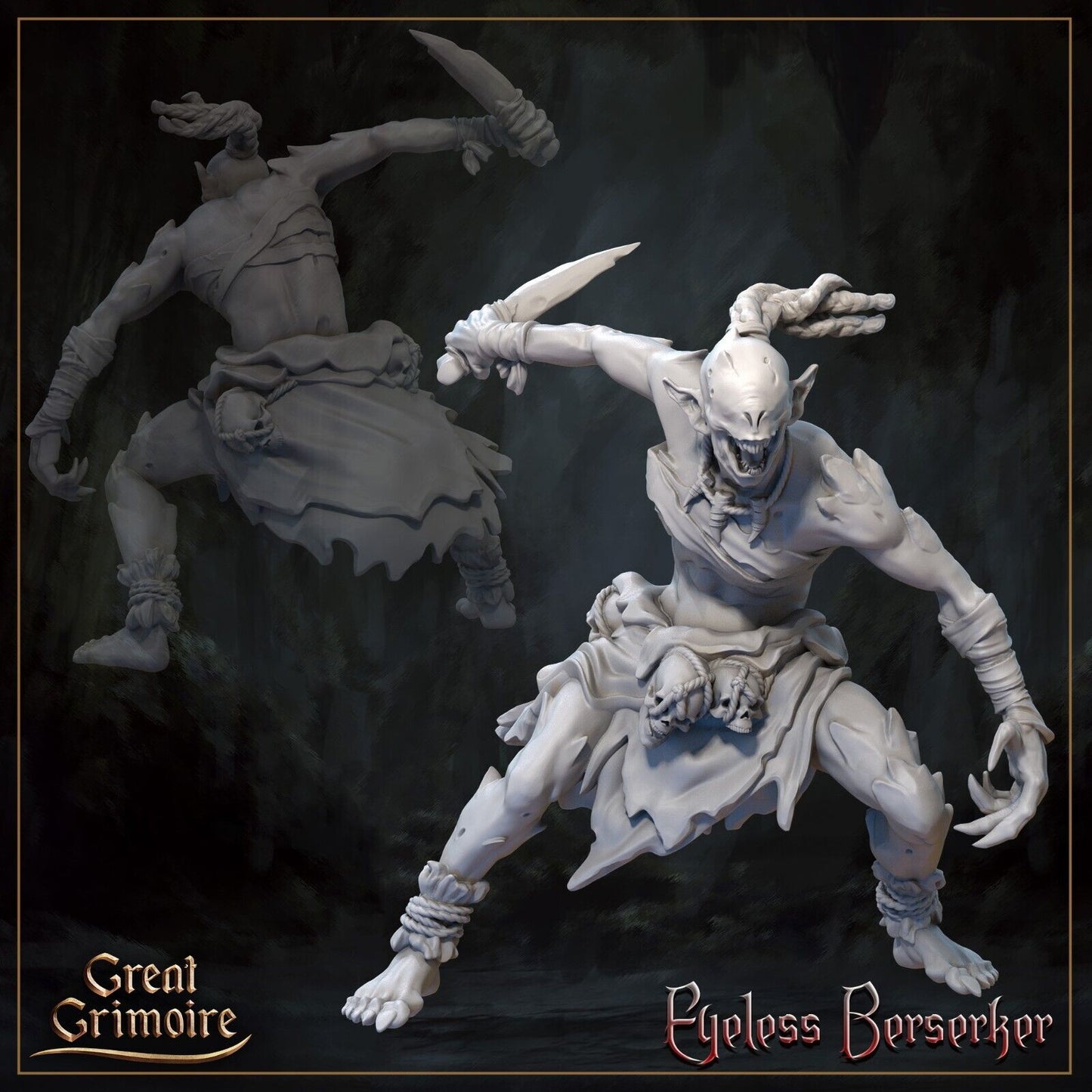 Eyeless Berserker Mini Miniature Model Figure RPG Tabletop Gaming D&D etc