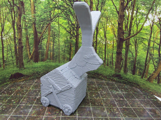 Trojan Siege Rabbit Miniature Mini Scenery Terrain 3D Printed Model D&D Piece