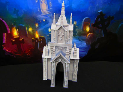 Modular Mausoleum 7pc Tomb Grave Set for Graveyard / Cemetery Scatter Terrain