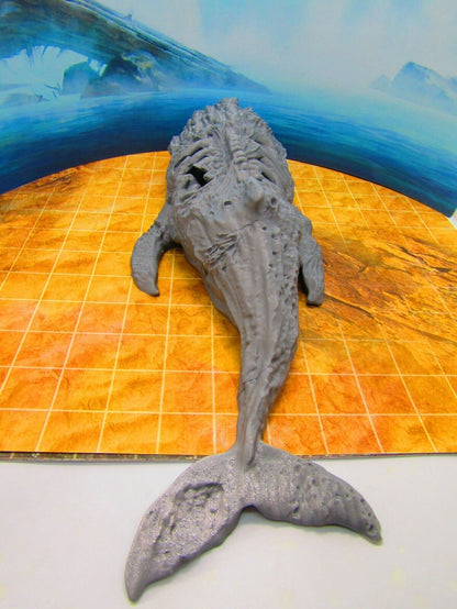 Large Beached Dead Whale Carcass Lair Hideout Terrain Scenery 3D Printed Model