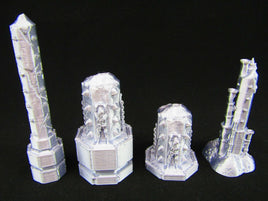 Torture Victims & Spiked Columns Set Scatter Terrain Scenery 3D Printed Mini