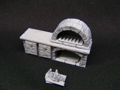 Inn Tavern Restaurant Kitchen Bakery Wood Fire Oven Scenery Scatter Terrain