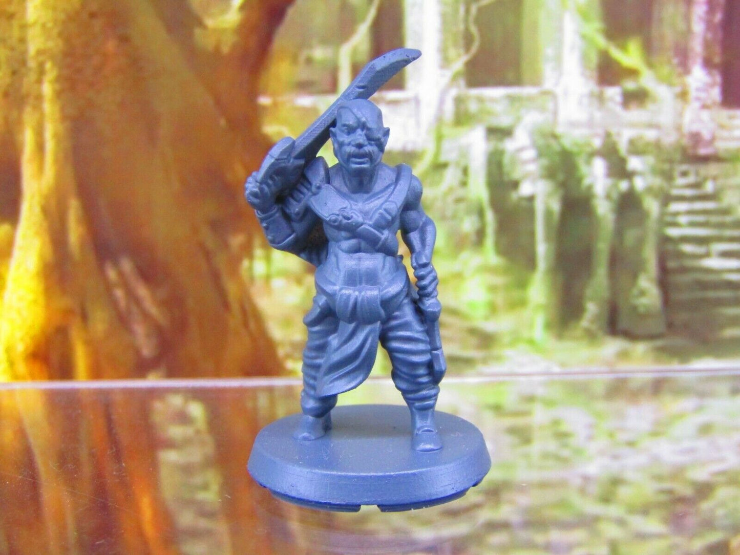 Human Fighter Player Character Mini Miniatures 3D Printed Resin Model Figure