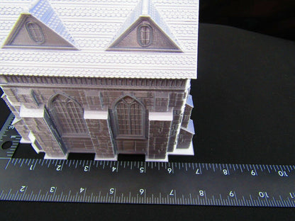 Creepy Gothic Church for Graveyard / Cemetary Scatter Terrain Scenery 3D Print