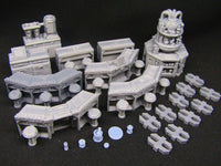 
              25pc Sci Fi Modular Bar Night Club Scenery Terrain Set 3D Printed Model 28/32mm
            