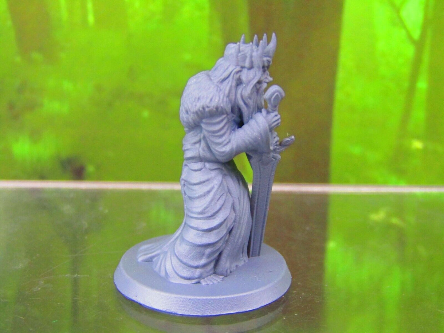 Aged Mad King Mini Miniatures 3D Printed Resin Model Figure 28/32mm Scale RPG