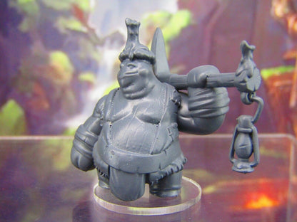 Shroomie Miner Mushroom Men Myconid Fungus Folk Mini Figures 3D Printed Model