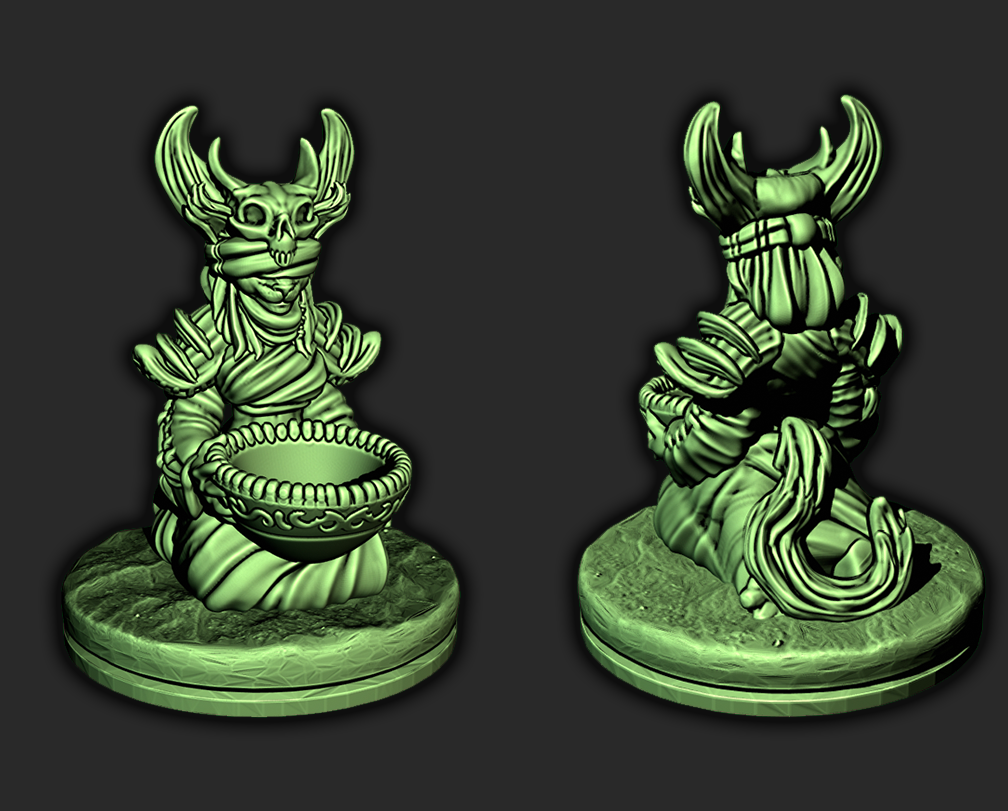 Catfolk Seer Mini 28mm Miniatures Figure Tabletop Gaming D&D 3D Printed Resin