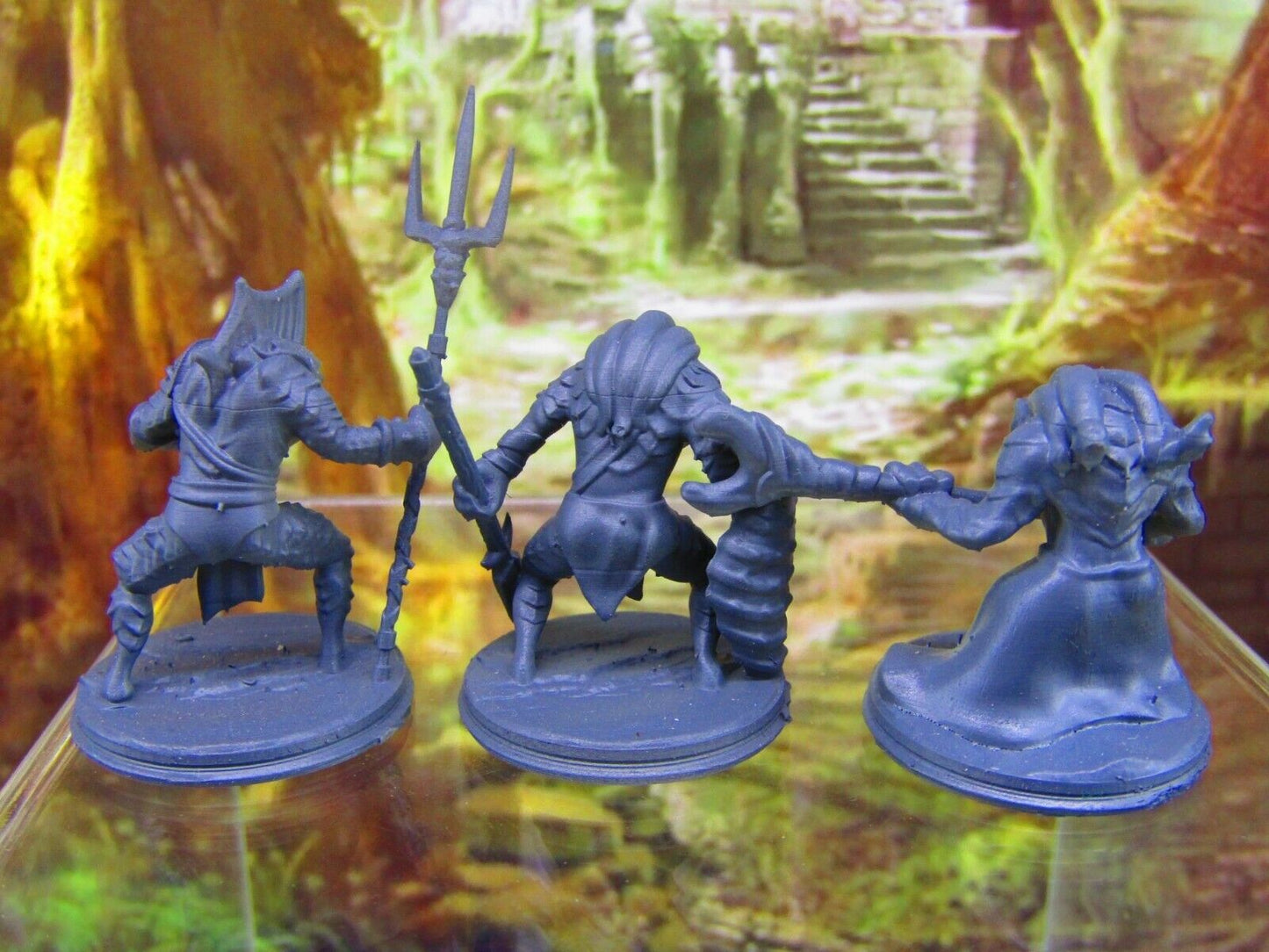 3pc Deepfin Tribe Marloch Race Set Mini Miniature Figure 3D Printed Model