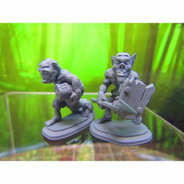 Pair of Goblin Mob Looters Monsters Mini Miniature 3D Printed Model 28/32mm