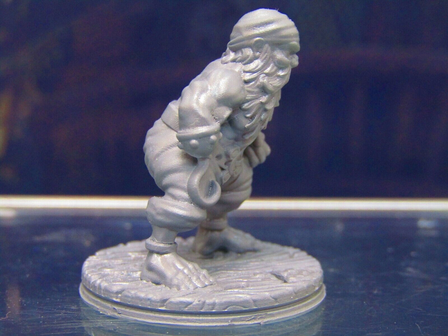 Dwarf Brawler Pirate Mini Miniature Figure 3D Printed Model 28/32mm