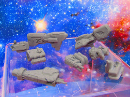 8 Piece Space Shipwrecks Wreckage & Debris Field Starfinder Fleet Scale Starship