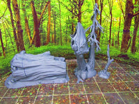 
              Hollowed Log Tree House Pair Set Scatter Terrain Scenery 3D Printed Figure Model
            