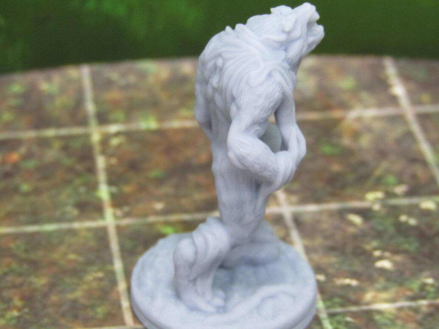 Growling Werewolf Miniature Mini 3D Printed Resin Model Tabletop Gaming D&D