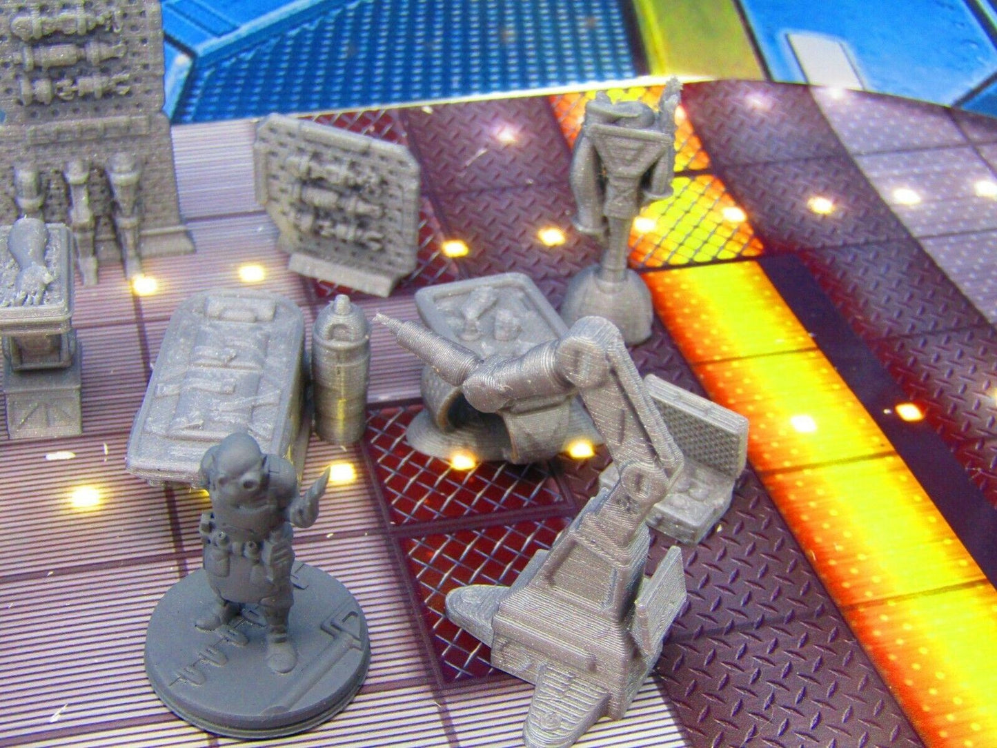 20pc Sci Fi Dr. Laboratory W/ Dr., Transporter & Pet Miniatures Minis Set Rpg