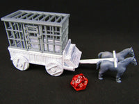 
              Slave Wagon w/ Cell  Scatter Terrain Scenery 3D Printed Mini Miniature Model
            