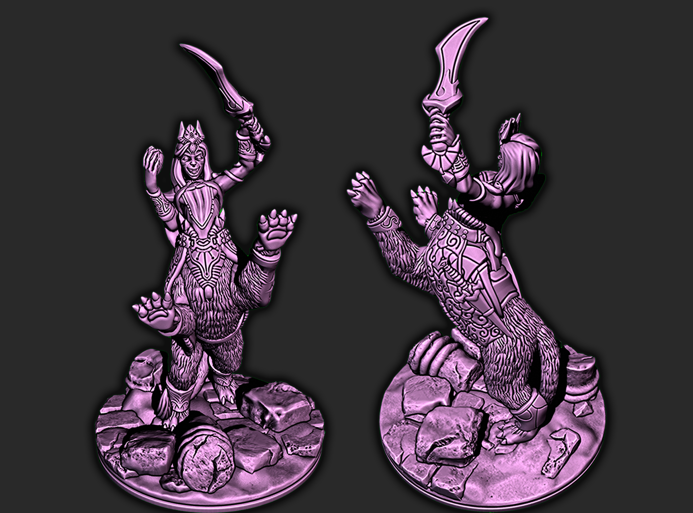 Lamia Egyptian Demon Encounter Mini Miniature Figure D&D 3D Printed Resin