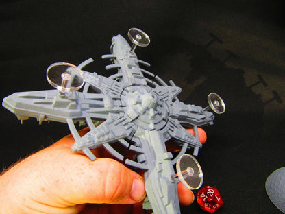 Gargantuan Space City Metropolis & Removeable Shield Starfinder Fleet Scale