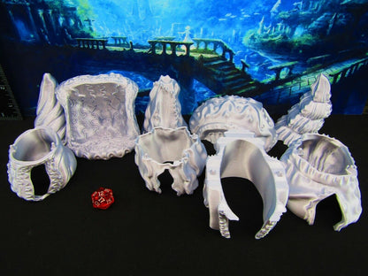 Sea Shell Village Scatter Terrain Scenery 3D Printed Mini Miniature Model