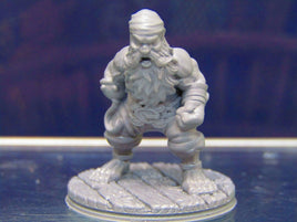 Dwarf Brawler Pirate Mini Miniature Figure 3D Printed Model 28/32mm