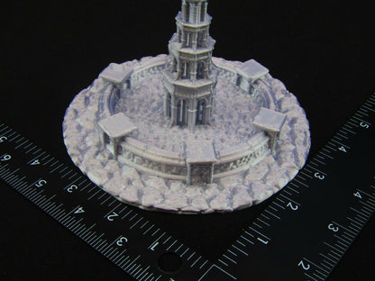 Town Square Courtyard Decorative Fountain Scatter Terrain Scenery Tabletop Game