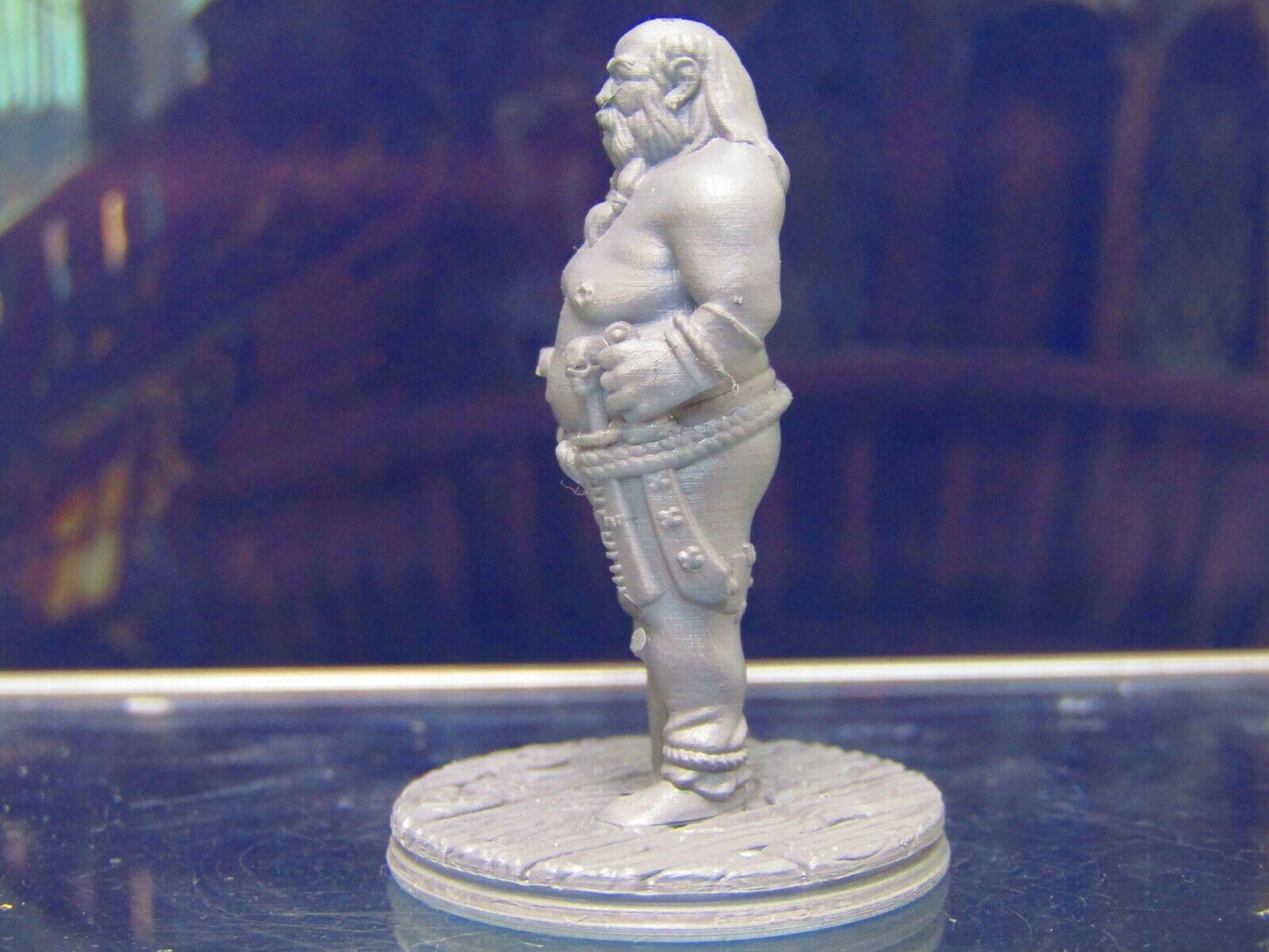 Fat Peg Legged Human Pirate Crewman Mini Miniature Figure 3D Printed Model 28/3