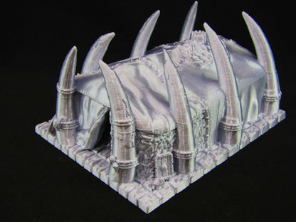 Large Barbarian Gathering Hall Tent Scatter Terrain Scenery 3D Printed Mini
