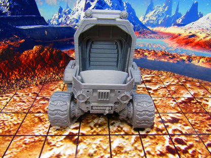 Rover Explorer Truck ATV Vehicle Terrain Scenery Miniature 3D Printed Model