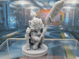 Furry Alien Fuzzy Fighter Mini Miniature Scatter Terrain Scenery 3D Printed