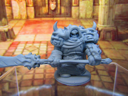 Dwarven Deathknight Soldier Mini Miniature Dwarf 3D Printed Model 28/32mm Scale