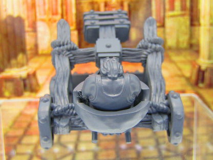 Dwarf a Pult Dwarf Launching Catapult Dwarf Mini Miniatures 3D Printed Model