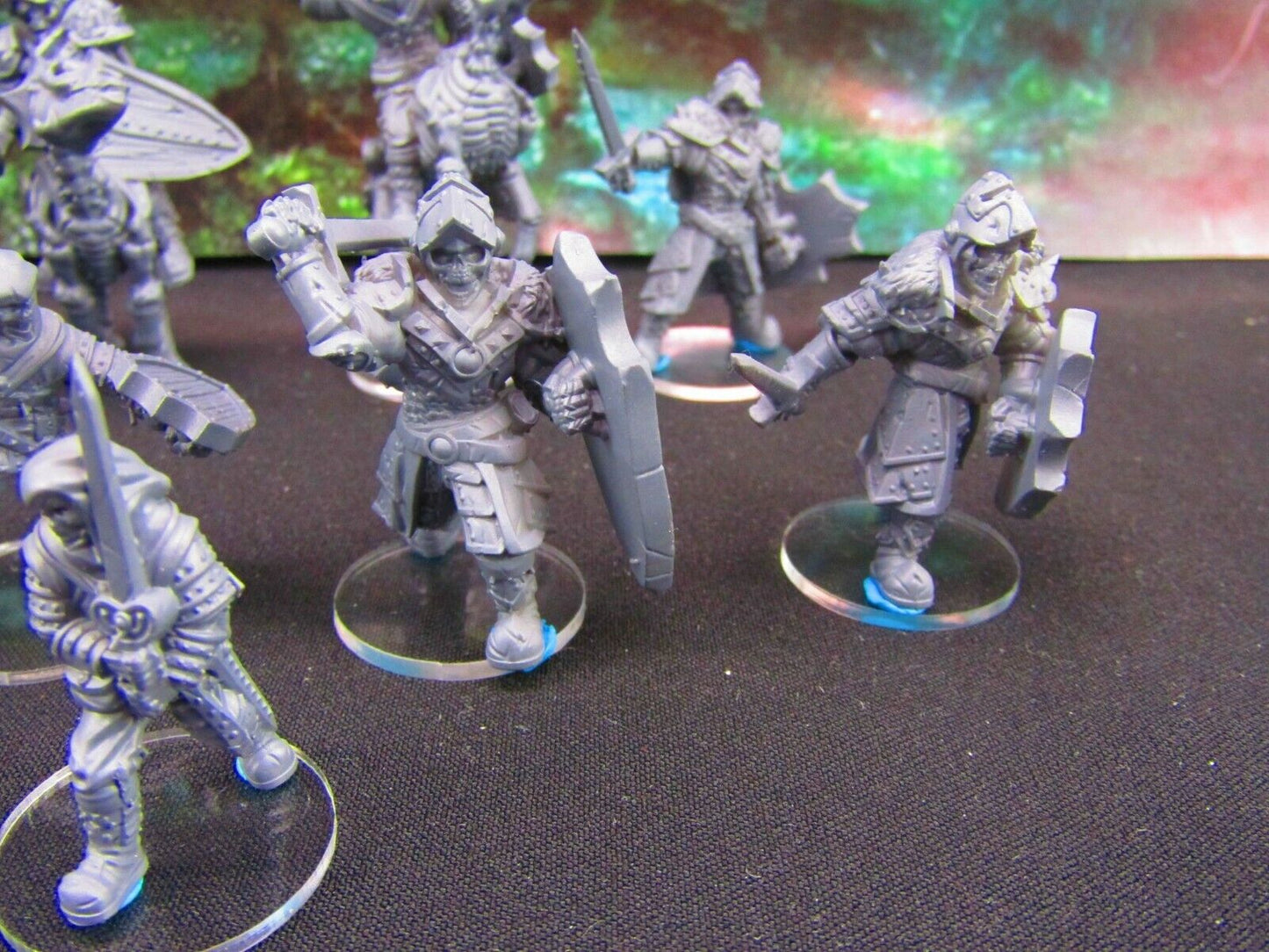 9pc Undead Skeleton Soldier & Calvary Set Mini Miniature Model Character Figure