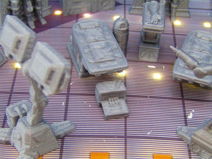 17pc Black Market Unlicensed Doctor's Office Laboratory Set Scenery SciFi Rpg