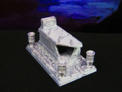 Gravesite Underground Burial Crypt Entrance for Graveyard / Cemetery 3d Print