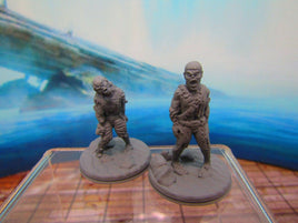 Undead Pirate Zombie Sailors Ghost Ship Pair Mini Miniature 3D Printed Model