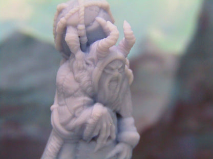 Druid Santa Claus & Krampus Miniatures Mini Figure Dungeons & Dragons D&D Model