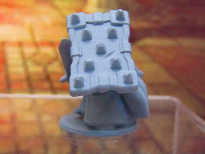 Dwarven Female Paladin Warrior Mini Miniature Dwarf 3D Printed Model 28/32mm