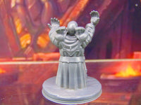 
              Gray Dwarf Cleric Summoner Wizard Sorcerer Mini Miniature Figure 3D Printed
            
