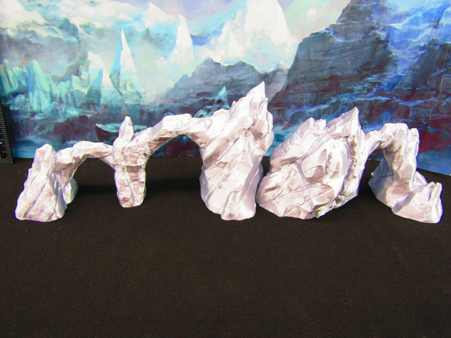 Rocky Mountainous Rock Spines Scatter Terrain Scenery 3D Printed Model 28/32mm