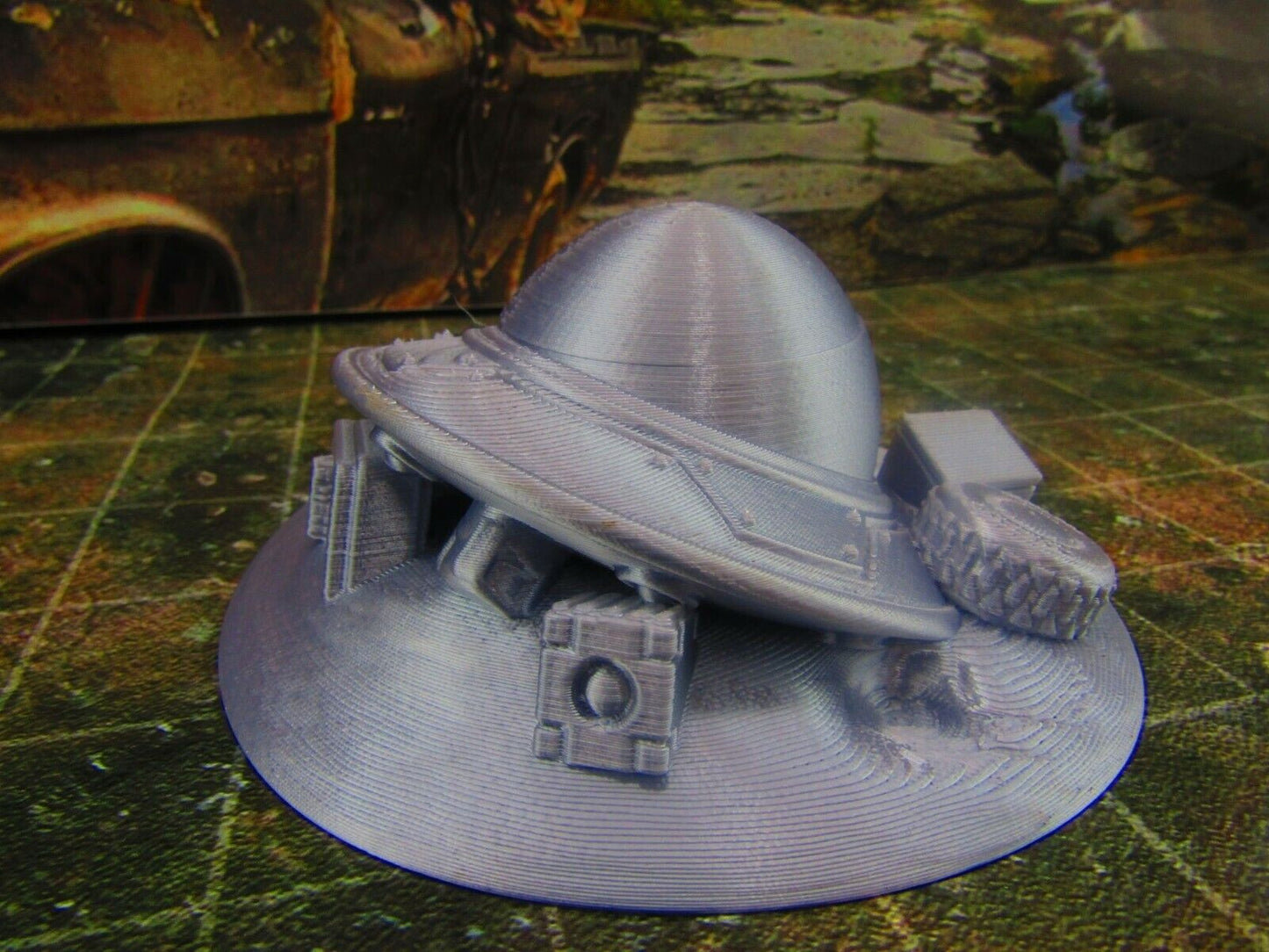 Crashed Junkpile UFO Spaceship Scatter Terrain Scenery Wasteland Apocalypse