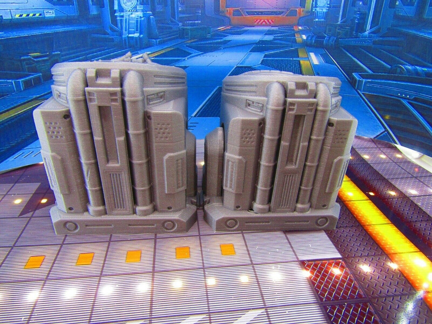 Containment Holding Chambers Cages Cells Pair Scenery Terrain 3D Printed Model