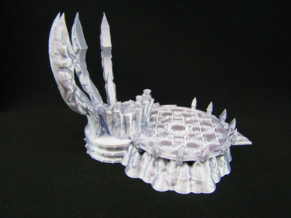 Evil Occult Pulpit Summoning Circle Scatter Terrain Scenery 3D Printed Mini