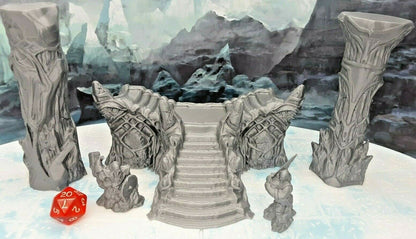 Ice Palace Castle Foyer Scatter Terrain Set Scenery 28mm Dungeons & Dragons