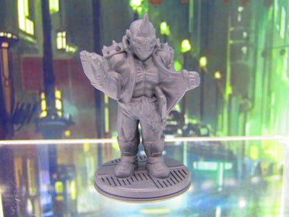 Alien Space Gang Bully Street Thug Mini Miniature Figure 3D Printed Model Sci Fi